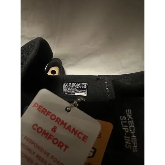 NWT Skechers Women's Slip In Go Walk Flex Sneaker Black Size 8.5 - Picture 7 of 8